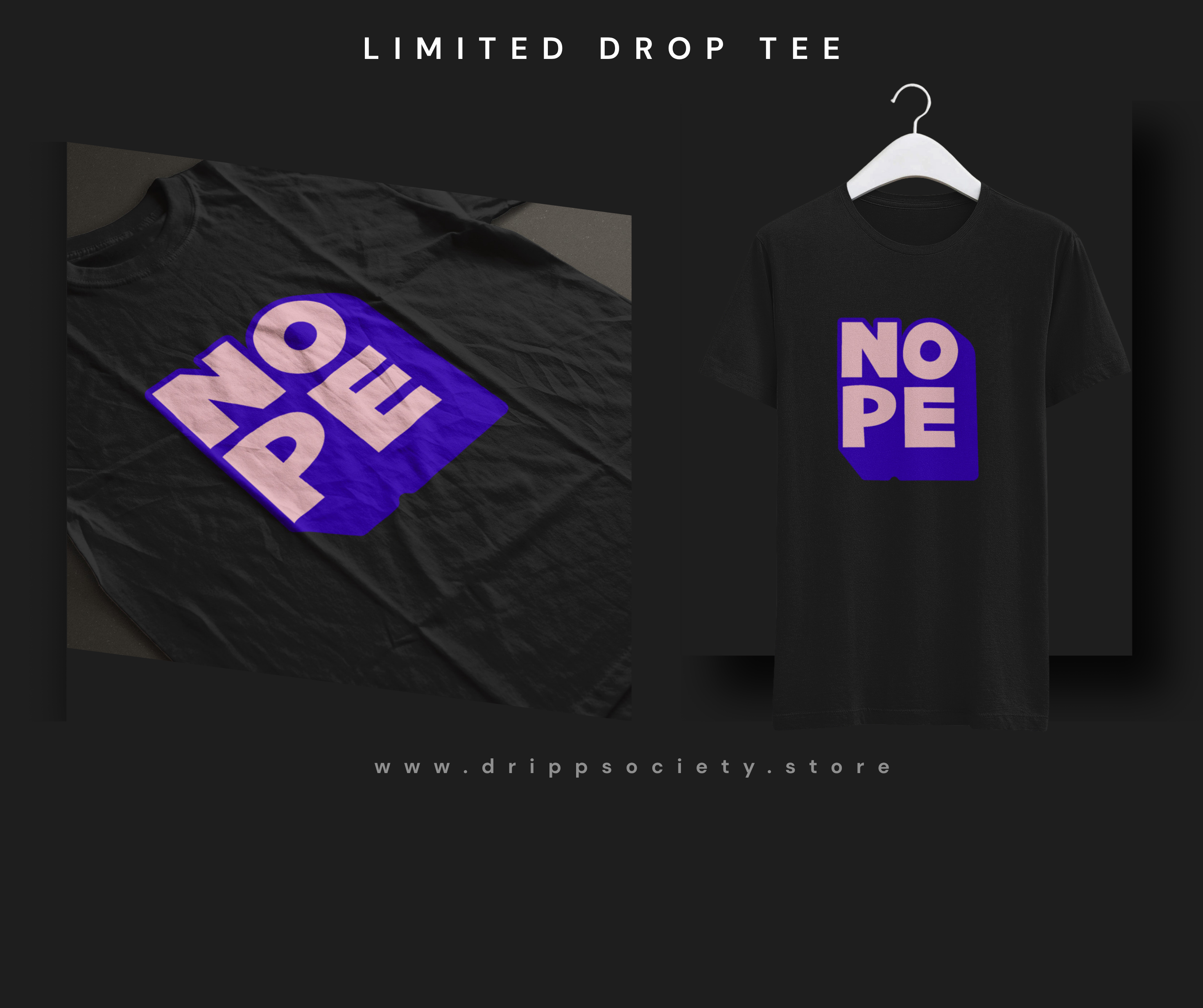 NO PE- Limited drop Tee